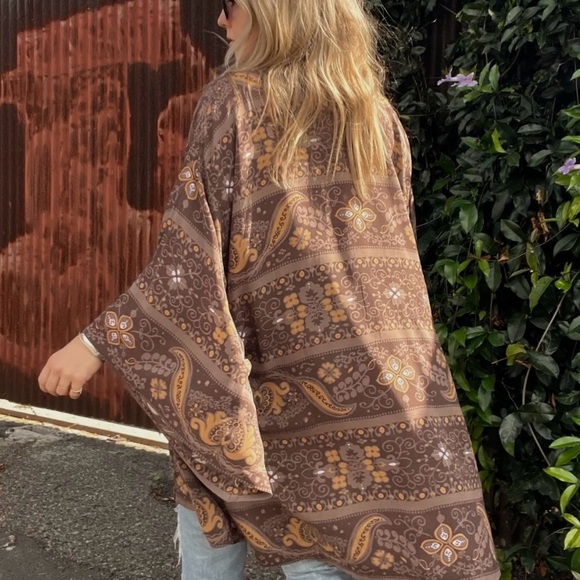 Novella Royale | Hitchhiker Kimono in Brown Moonshine, O/S ♥ NWT - Picture 7 of 8